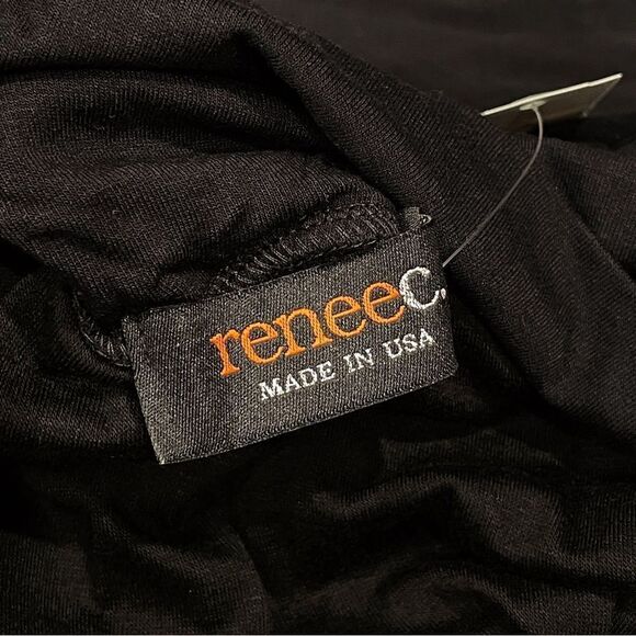 Renee C. Gisela Side Slit Black Maxi Skirt Size Medium New With Tags Stitch Fix - Picture 5 of 7